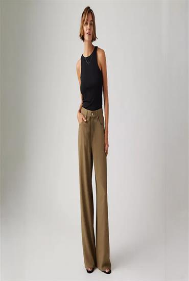 W Xl Straight - CAPERS LINEN